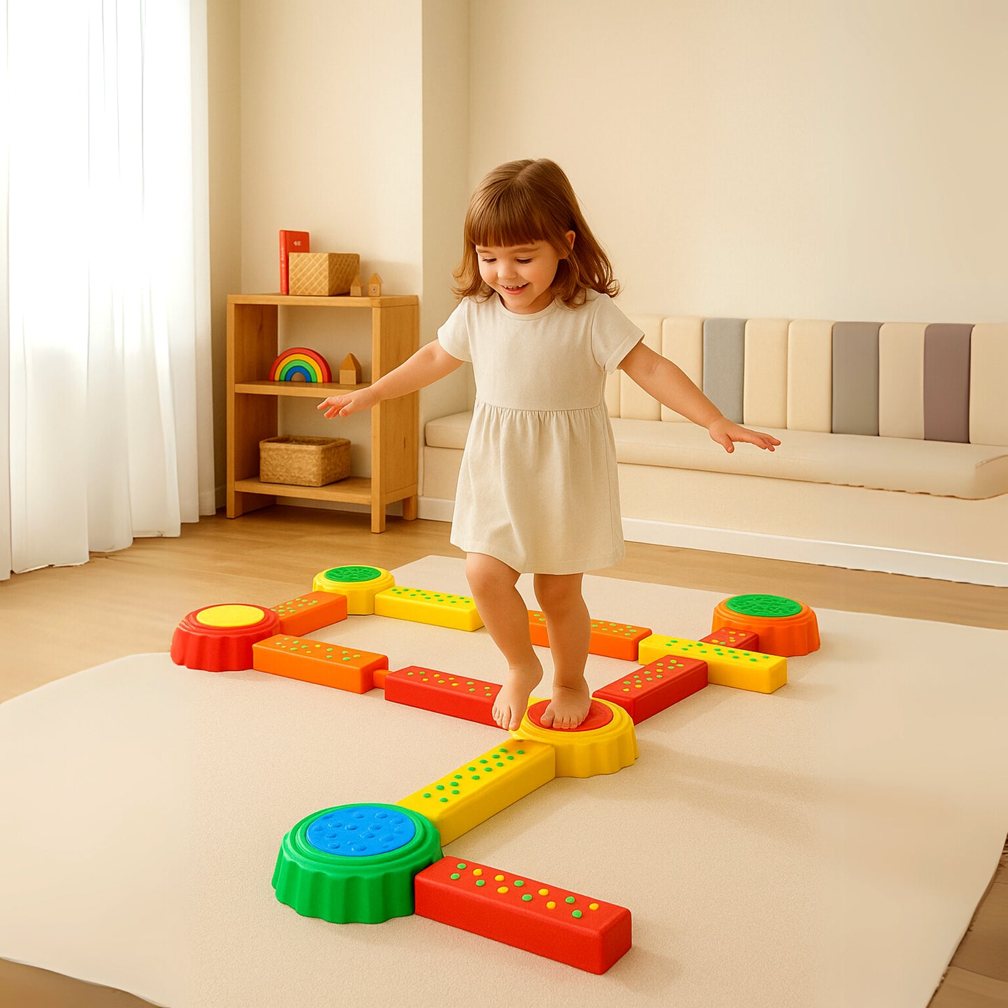 Kit de Equilibrio Sensorial “Paso Saltarín”