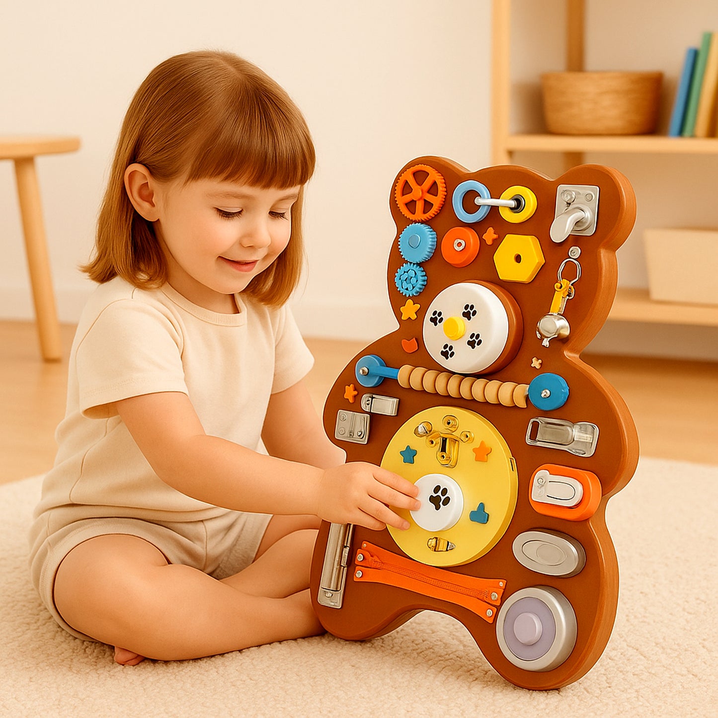 Tablero Sensorial “Osito Explorador”