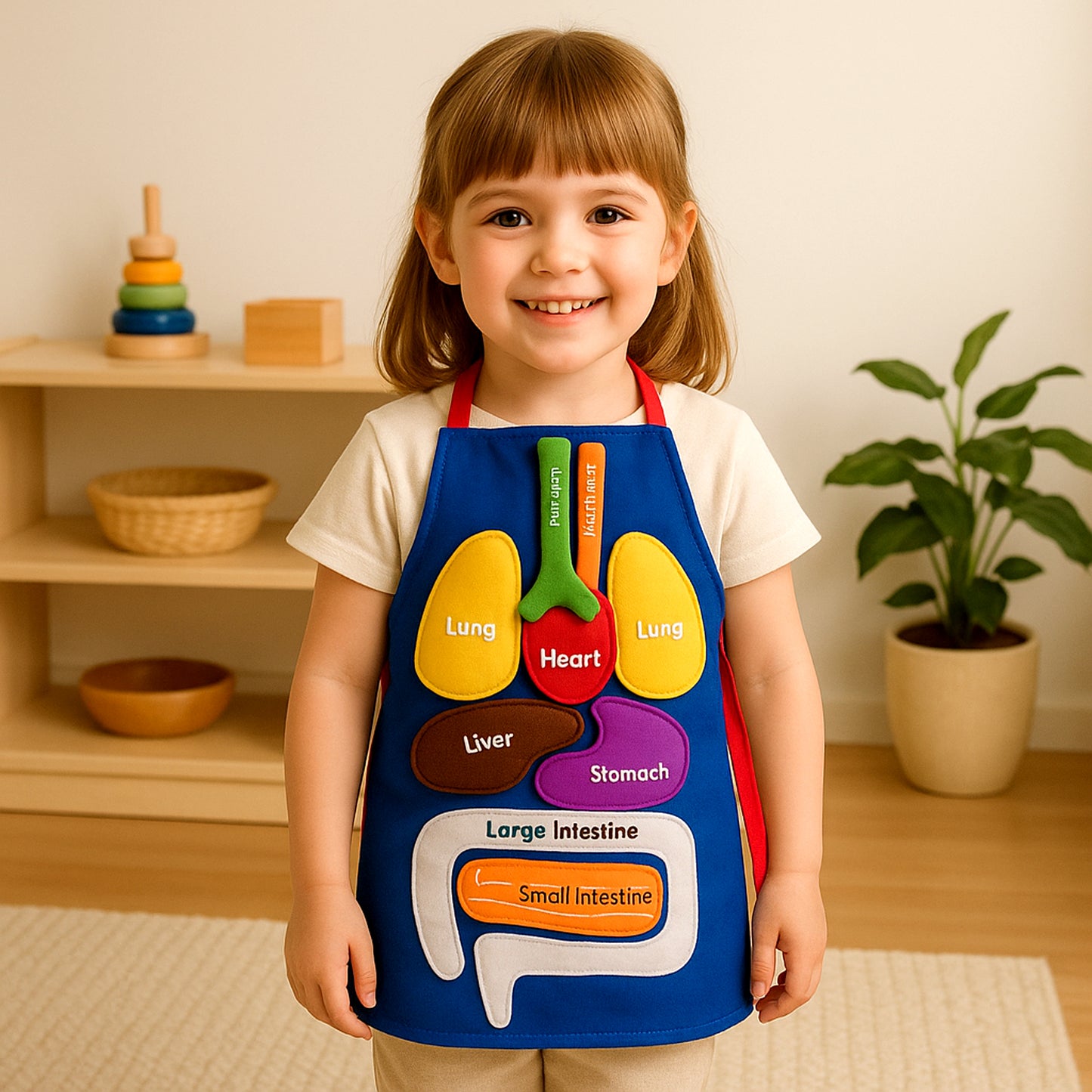 Delantal Montessori “Mi Cuerpo en 3D”