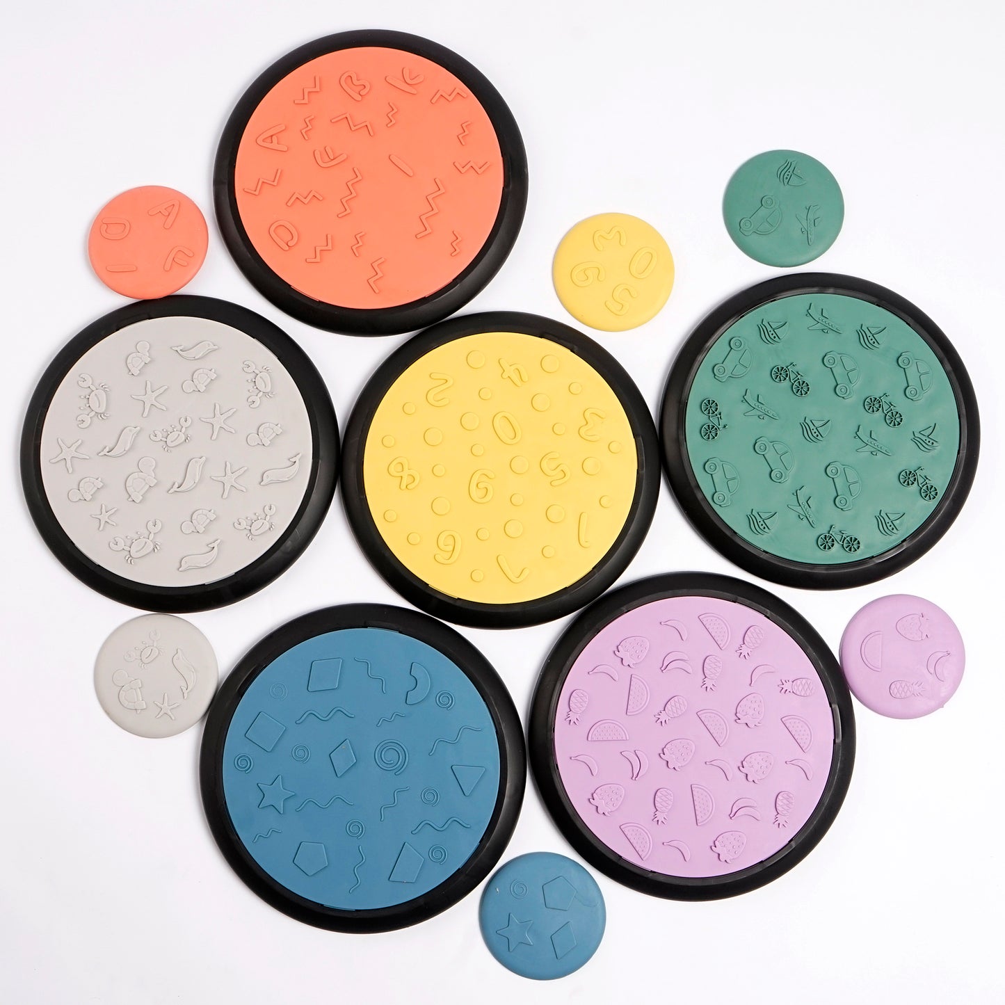 Disco Sensorial Táctil “SensorySteps” colores pasteles