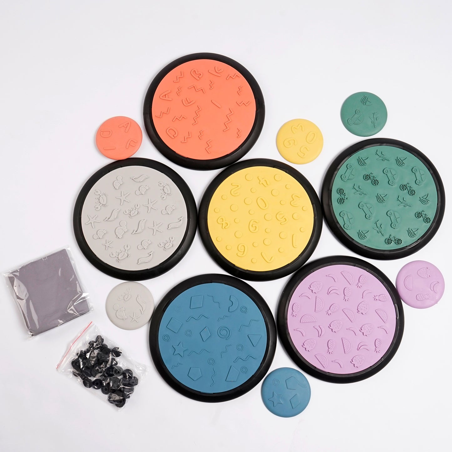 Disco Sensorial Táctil “SensorySteps” colores pasteles
