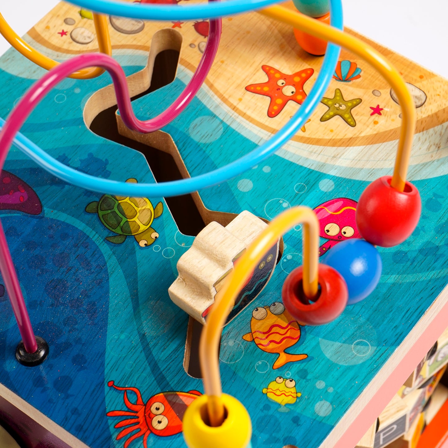 Cubo Sensorial Montessori “Océano de Jueguitos”