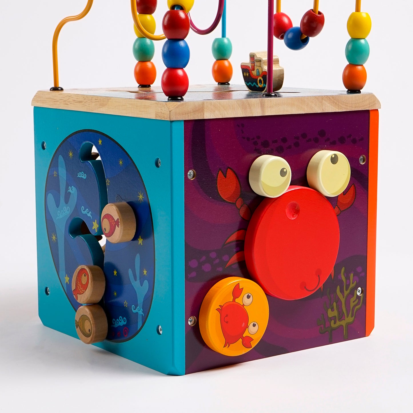 Cubo Sensorial Montessori “Océano de Jueguitos”