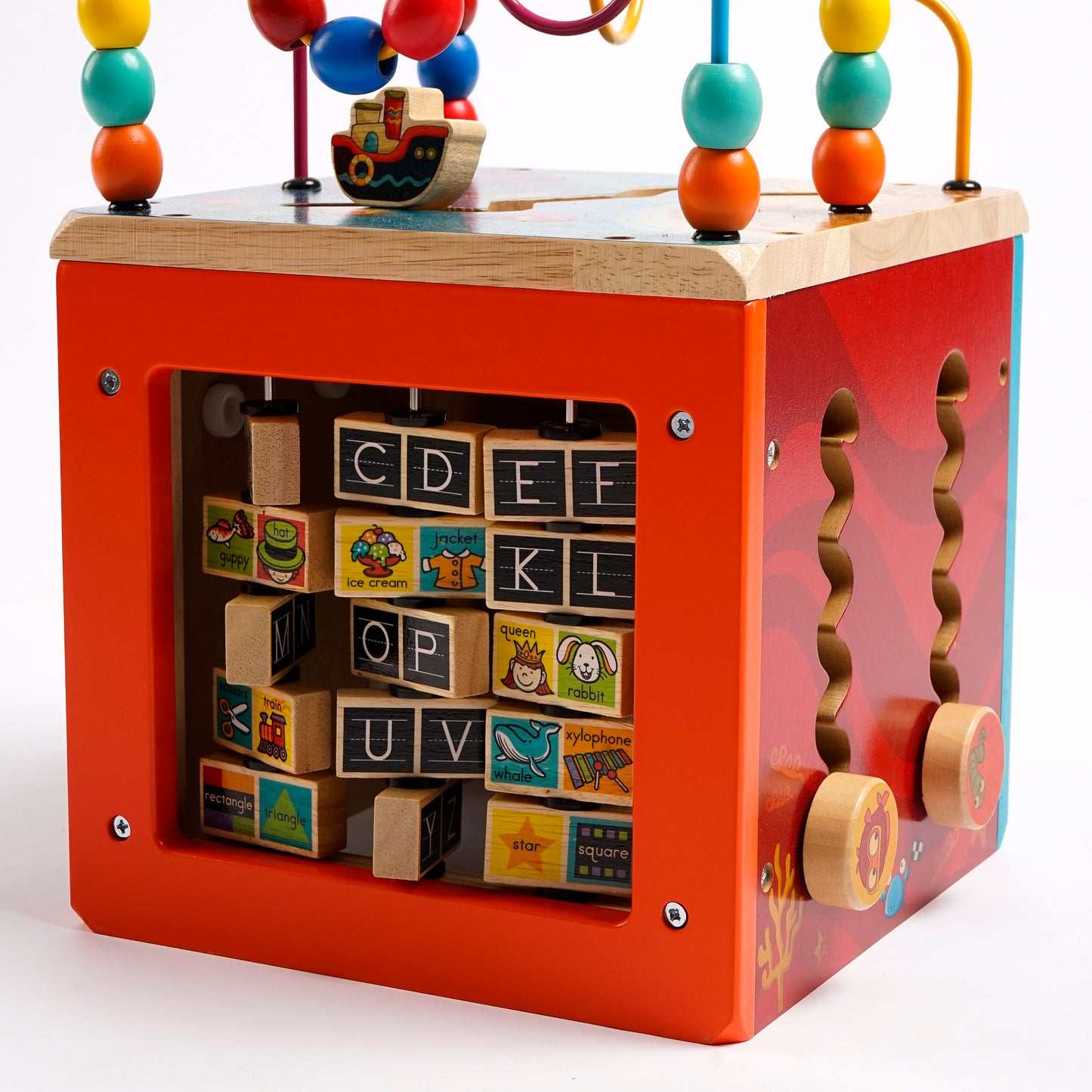 Cubo Sensorial Montessori “Océano de Jueguitos”