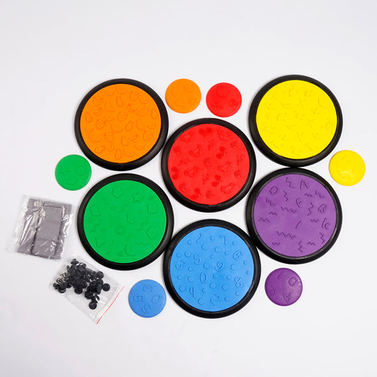 Disco Sensorial Táctil “SensorySteps” colores vivos