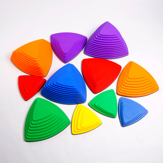 Triángulos de Equilibrio Sensorial Arcoíris